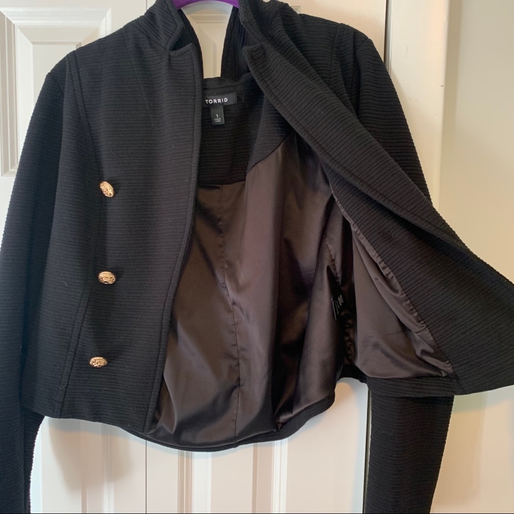 Military Style Cropped Jacket
